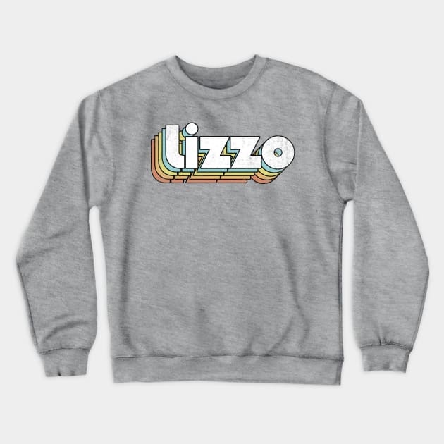 Lizzo - Retro Rainbow Letters Crewneck Sweatshirt by Dimma Viral